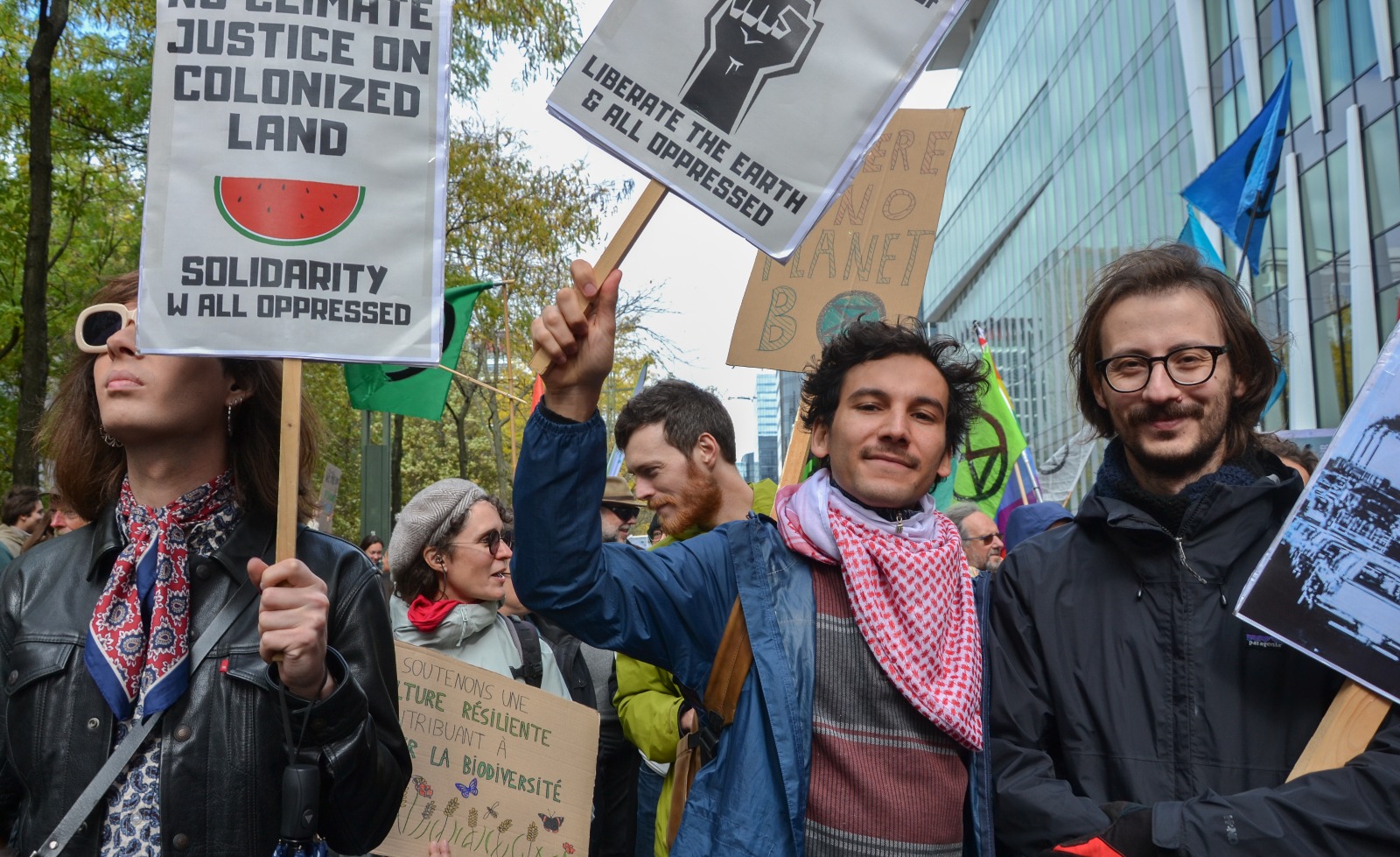 Activists at a protest